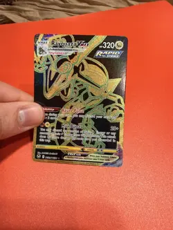Rayquaza VMAX TG29/TG30 Secret Rare Silver Tempest Trainer Gallery Pokemon NM - Image 1