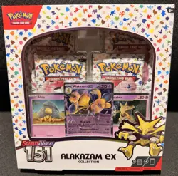 Pokemon 151 Alakazam ex Box Sealed | Scarlet & Violet 151 Collection Promo+Packs - Image 1