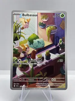 Bulbasaur 143/142 Illustration Rare Stellar Crown Pokemon NM - Image 1