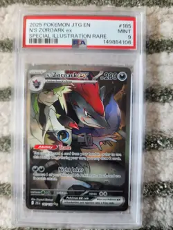 Pokemon N's Zoroark ex Special Illustration Rare Holo PSA 9 185/159 - Image 3