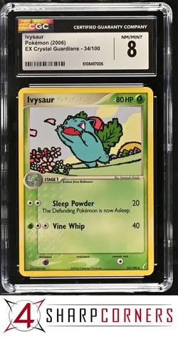 2006 POKEMON EX CRYSTAL GUARDIANS #34 IVYSAUR CGC 8 - Image 1