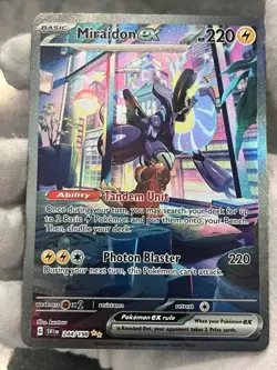 Pokemon TCG Miraidon ex 244/198 Scarlet & Violet Special Illustration Rare NM - Image 3