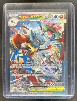 2025 Pokemon Mega Evolution Lucario ex Special Illustration Rare #179/132 - Image 1