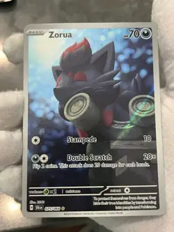 Pokemon TCG Zorua 075/064 Shrouded Fable Illustration Rare LP - Image 3