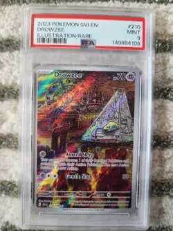 Pokemon Drowzee Illustration Rare SV01 Scarlet & Violet Holo PSA 9 210/198 - Image 3