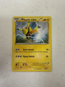 Pikachu Libre 14/30 Heavily Played HP See Pics Pokemon XY Trainer Kit - Image 2