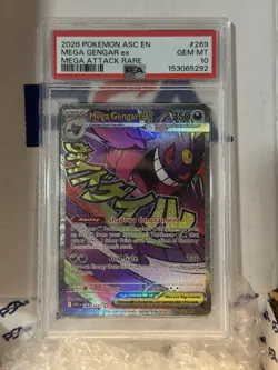MEGA GENGAR EX Ascended Heroes Mega Attack Rare #269 PSA 10 Pokemon - Image 3