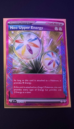Neo Upper Energy 162/162 Temporal Forces Ace Spec NM Pokemon TCG - Image 3