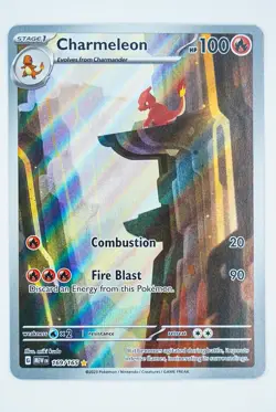 2023 POKEMON MEW EN-151 ILLUSTRATION RARE #169 CHARMELEON 165 - Image 3
