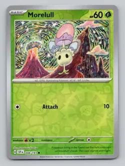 Reverse Holo Morelull 008/191 Common Surging Sparks Pokemon - Image 1