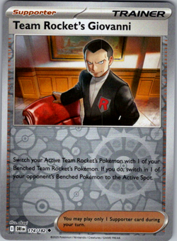 Team Rocket's Giovanni 174/182 Reverse Holo Destined Rivals English Pokemon - Image 1