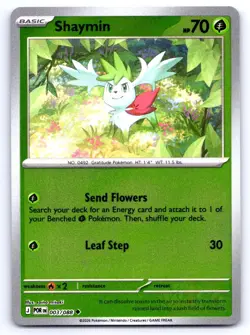 Pokemon Shaymin Perfect Order ME03 UNCOMMON REVERSE HOLO 003/088 misaki NM - Image 1