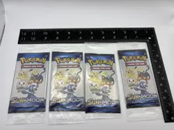 Pokemon Sun & Moon mini 3 pack (2017) GENERAL MILLS Cereal Box promo lot of 4 - Image 1