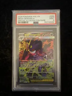 2026 POKEMON ASCENDED HEROES SPECIAL ILLUSTRATION RARE #284 MEGA GENGAR EX PSA 9 - Image 3