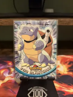 Blastoise #9 1999 Topps Pokemon TV Animation Edition Series 1 Black Logo - Image 1