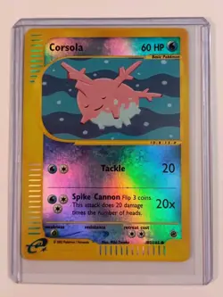Pokemon Corsola 102/165 Reverse Holo Expedition e-Series WOTC 2002 NM - Image 1