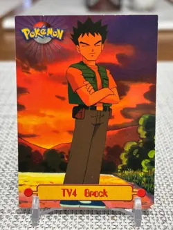 1999 Topps Pokemon Series 1 #TV4 Brock (TV Animation Edition) Blue Logo LP - Image 1