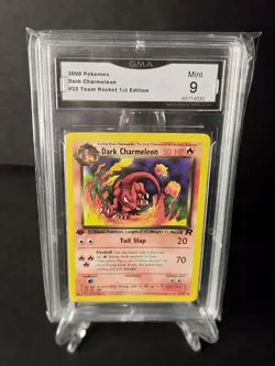 2000 Pokemon Dark Charmeleon #32 1st Edition Team Rocket GMA 9 - Image 1