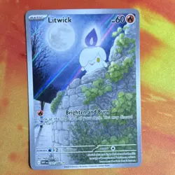 Pokemon Litwick Illustration Rare Holo Sv: White Flare 101/086 English 2025 - Image 1