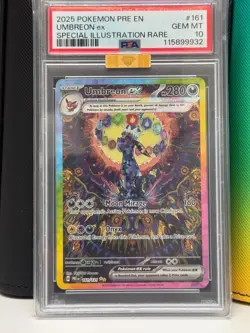 Pokemon Umbreon ex 161/131 PSA 10 MBA Gold Diamond Prismatic Evolutions SIR - Image 4