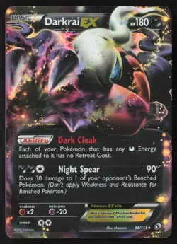 2013 Pokemon Black & White - Legendary Treasures Darkrai-EX #88 ES6 - Image 1