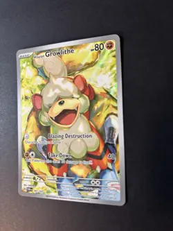 Hisuian Growlithe 181/167 Illustration Rare – Twilight Masquerade Pokemon NM - Image 2