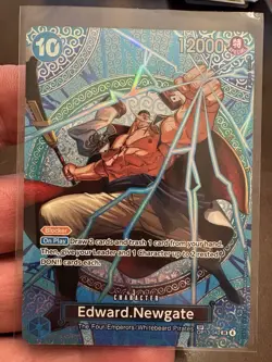 Edward Newgate SP One Piece Card OP-15 OP-13-042 Pack Fresh RARE 12000HP 10 - Image 1