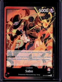 2025 One Piece Carrying On His Will Sabo Leader #OP13-004 - Image 1
