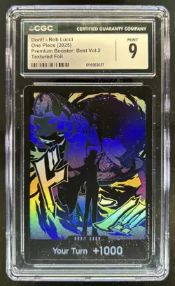 2025 One Piece Don!! Rob Lucci Premium Booster Vol. 2 Textured Foil CGC 9 - Image 1