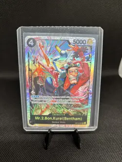 Mr.2.Bon.Kurei (Bentham) OP14-091 One Piece TCG The Azure Sea's Seven SR NM - Image 1