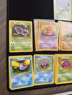 Fossil Vintage Pokemon 77 Card Lot - LP to Damaged - Lapras Holo, Haunter Muk - Image 2