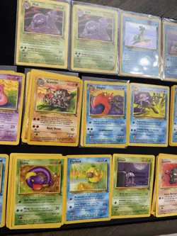 Fossil Vintage Pokemon 77 Card Lot - LP to Damaged - Lapras Holo, Haunter Muk - Image 3