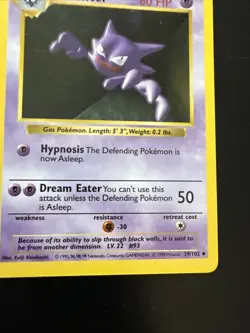 Pokemon TCG Haunter Base Set, Shadowless Uncommon Card 29/102 - Image 4