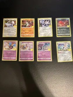 pokemon 25th anniversary Celebrations 8 Card Lot - Image 1