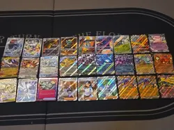 27 Card Modern Pokemon Lot- 7 Illustration Rares- 6 Full Art- 14 Double Rare Ex - Image 1