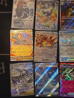 27 Card Modern Pokemon Lot- 7 Illustration Rares- 6 Full Art- 14 Double Rare Ex - Image 2