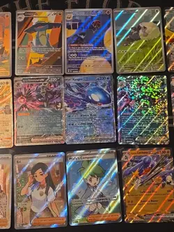 27 Card Modern Pokemon Lot- 7 Illustration Rares- 6 Full Art- 14 Double Rare Ex - Image 4