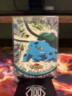 Pokemon Card - Bulbasaur #01 - Topps Series 1 - pink logo - Image 1