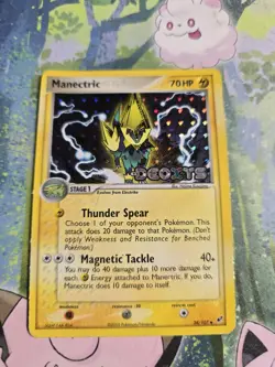 MP+ Manectric 38/107 Deoxys Reverse Holo 38/107 Pokemon Card - Image 1