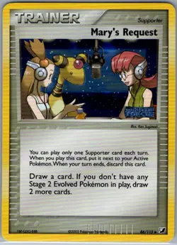 Mary's Request 86/115 Reverse Holo Unseen Forces - Pokemon Card - NM - Image 1