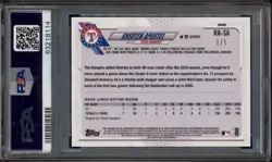2021 Topps Chrome Rookie Auto Superfractor #RASA Sherten Apostel RC 1/1 PSA 8 - Image 2