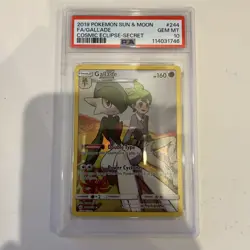 PSA 10 GEM Mint Full Art Secret Rare Gallade - Cosmic Eclipse 244/236 - Image 1