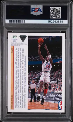 🔥1991-92 Upper Deck All-Star Michael Jordan #452🔥 psa - Image 2
