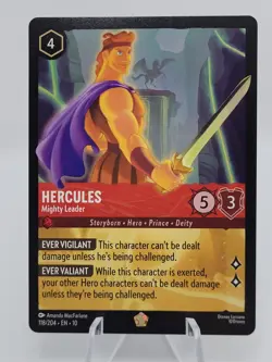 EN10 Disney Lorcana HERCULES Legendary #118 Mighty Leader Whispers in the Well - Image 1