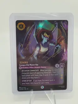 EN10 Disney Lorcana DEMONA Enchanted #227 Scourge of the Wyvern Clan - Whispers - Image 1
