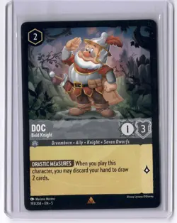 Disney Lorcana Doc Bold Knight 193/204 Shimmering Skies Non Foil - Image 1