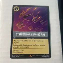 Disney Lorcana Strength of a Raging Fire 201/204 - Fabled - Image 1