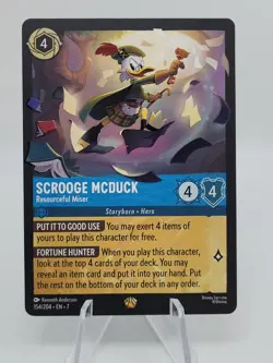 EN7 Disney Lorcana SCROOGE MCDUCK Legendary #154 Resourceful Miser Archazias Isl - Image 1