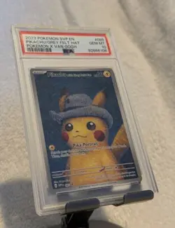 2023 POKEMON SVP EN-SV BLACK STAR PROMO #085 PIKACHU WITH GREY FELT HAT PSA 10!! - Image 3