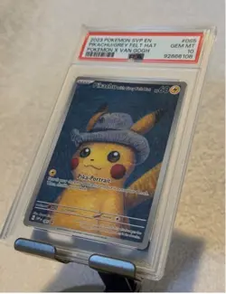 2023 POKEMON SVP EN-SV BLACK STAR PROMO #085 PIKACHU WITH GREY FELT HAT PSA 10!! - Image 5